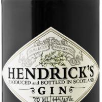 Hendricks Gin, 750 ml., 40% ABV · Must be 21 to purchase. Spirit. 1 bottle. 