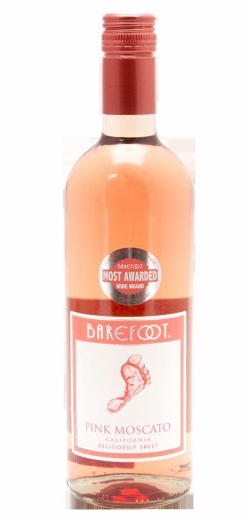 Barefoot	Pink Moscato 750 ml. · Must be 21 to purchase. 1 bottle. 750 ml. Wine. 