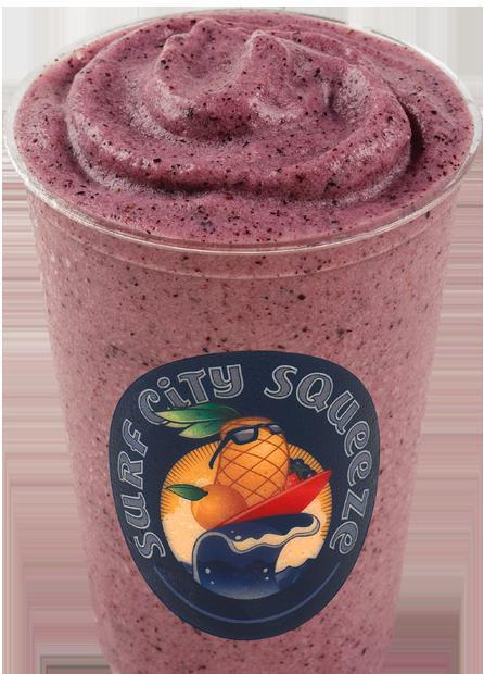 Ginseng Fling Smoothie · Blueberry pineapple with whey protein and ginseng. Real fruit smoothies blended with supplement add ins.
