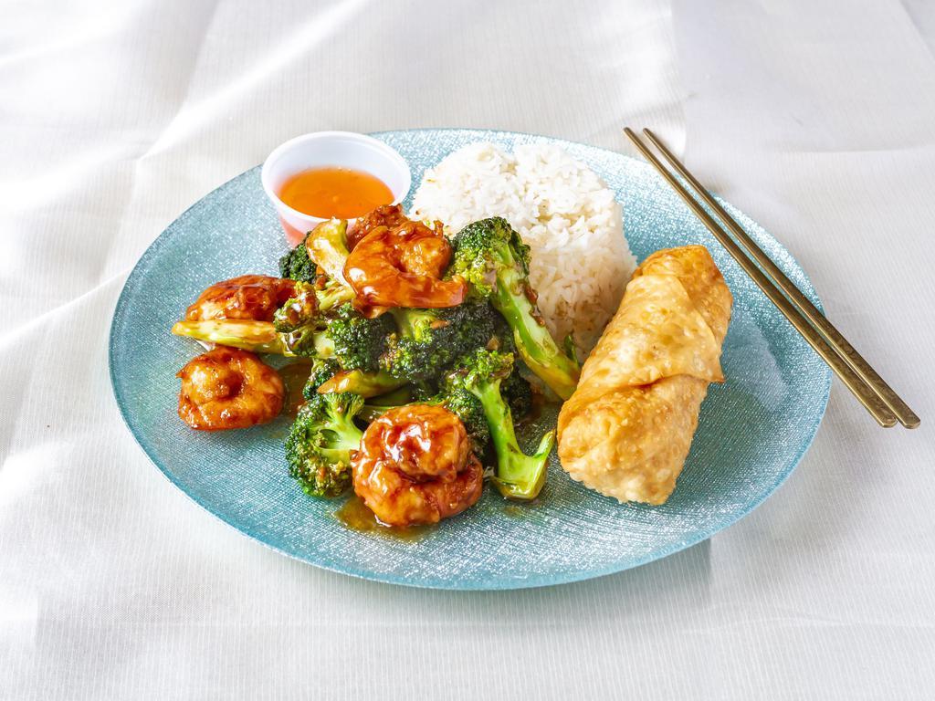 C1. Shrimp Broccoli · Jumbo shrimp with broccoli in brown sauce.