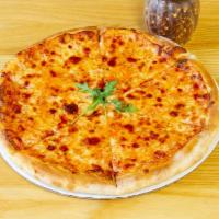 Cheese Pizza · Pizza sauce and cheese.
