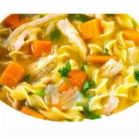 Homemade Chicken Noodles Soup  · Made with real chicken. 