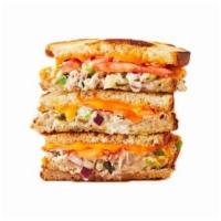 Tuna Melt  · Tuna made with boiled eggs and sweet relish on toasted bread. 