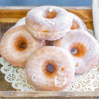 Glazed Donut · Donut: ring shaped fried cake.