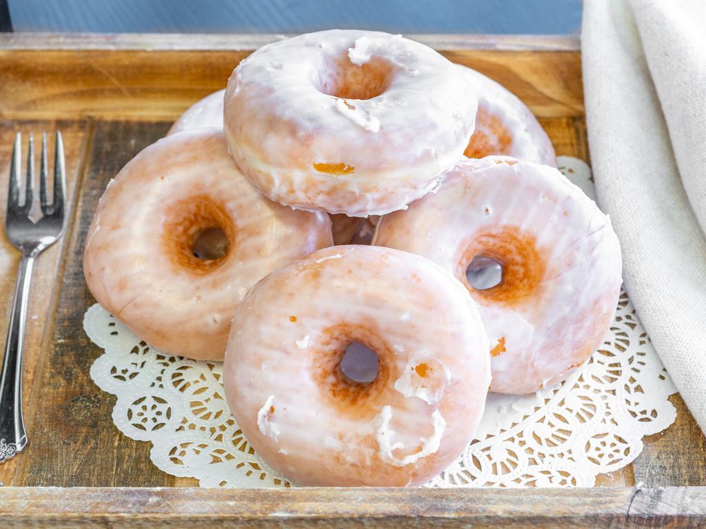 Glazed Donut · Donut: ring shaped fried cake.