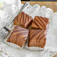 Slice Pound  Cake Chocolate Icing · 