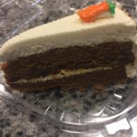Slice of Carrot Cake · Sweet and moist spice cake.