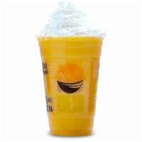 Peachy Keen · Peach, Mango and Banana are blended over ice to create a Refreshing Sensation!