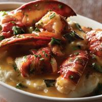 Lobster Mashed Potatoes · 1 1/4 lb live Maine lobster
Removed from the shell
Chopped and sautéed in butter, charred sc...