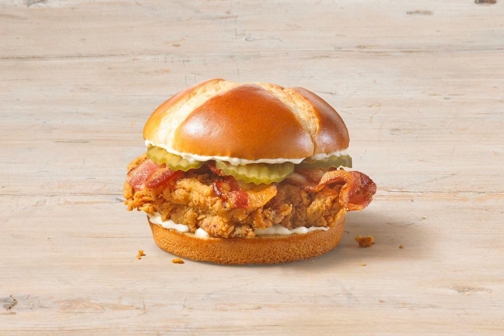 NEW Texas Bacon Takeover - Chicken Sandwich · For a limited time, enjoy it Texas-style by adding crispy thick-cut Applewood Smoked Bacon to your favorite Chicken sandwich – Original, Spicy or Smoky Honey-Q. The bold flavors of Texas, only at Church’s.®
