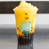 Passion Fruit Smoothie · Coasted with passion fruit jam