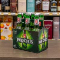 6 Pack - 12 oz. Bottle of Beck's Beer (5.0% ABV) · Must be 21 to purchase.. Beck's is a golden-colored German premium beer with wonderful flora...