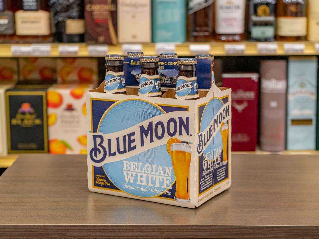 6 Pack - 12 oz. Bottle of Blue Moon Beer (5.4% ABV) · Must be 21 to purchase.