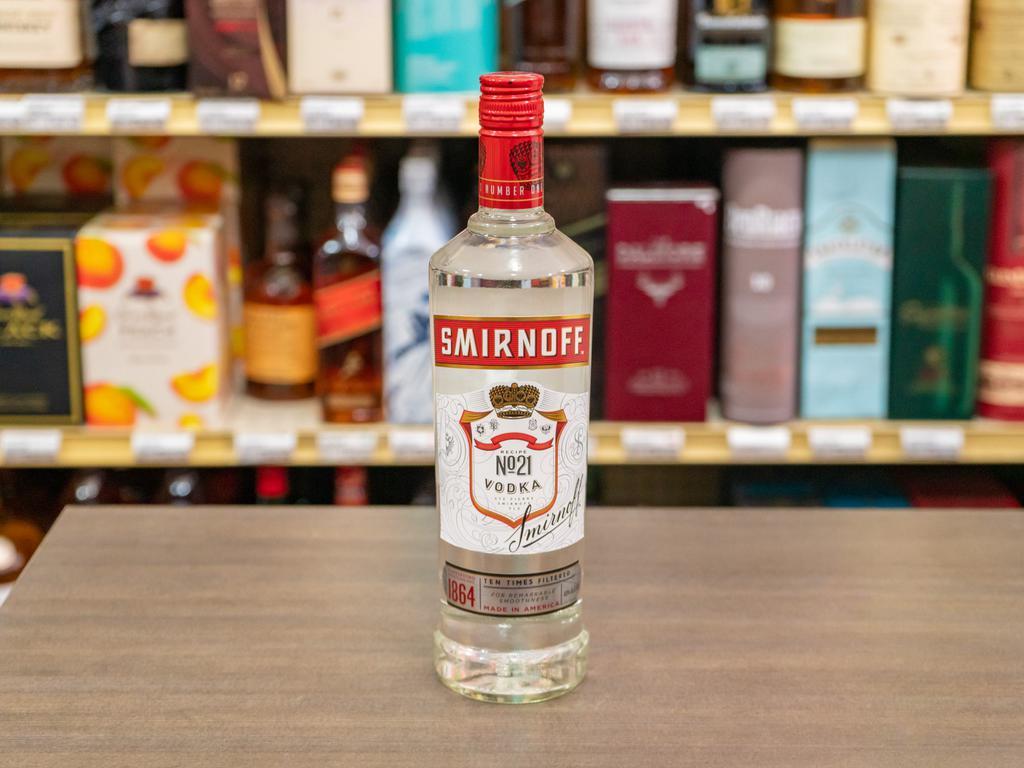 750ml Smirnoff Vodka (40.0% ABV) · Must be 21 to purchase.