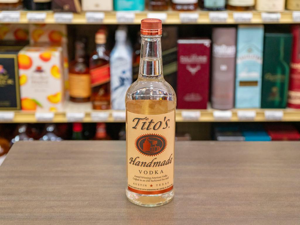 750ml Tito's Vodka (40.0% ABV) · Must be 21 to purchase.