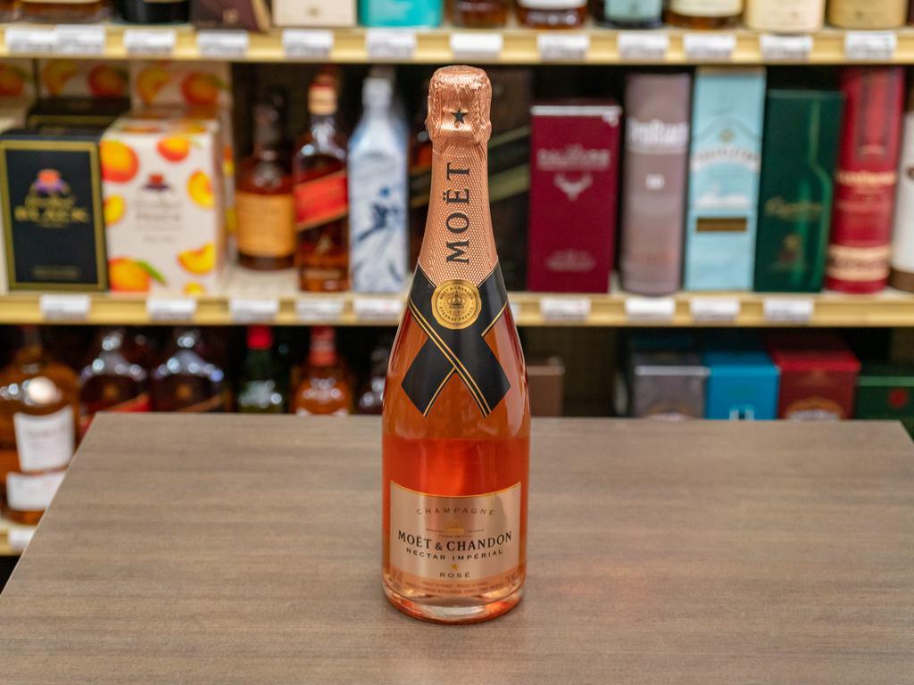 750ml Moet & Chandon Nectar Rose Imperial Champagne (12.0% ABV) · Must be 21 to purchase.