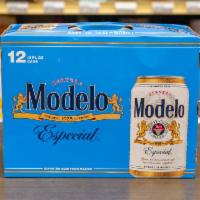 12 Pack - 12 oz. Bottle of Modelo Especial Beer (4.4% ABV) · Must be 21 to purchase.