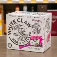 6 Pack - 12 oz. Can of White Claw Black Cherry Hard Seltzer (5.0% ABV) · Must be 21 to purchase.