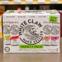 12 Pack - 12 oz. Can of White Claw Variety Pack No. 1 Hard Seltzer (5.0% ABV) · Must be 21 to purchase.