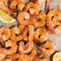 1/2 lb. Steamed Shrimp · 1/2 lb steamed shrimp prepared to order with onions and old bay, Served with housemade cockt...