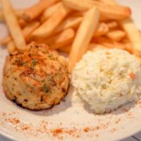 Crabcake Platter · 8oz JUMBO LUMP crabcake. Served with french fries and coleslaw.