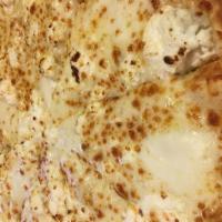 Cheese Lover Pizza · Mozzarella, fontina, Parmesan, goat cheese with tomato sauce.