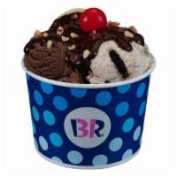 3 Scoop Sundae · Your choice of 3-2.5 oz. scoops of ice cream topped with your choice of wet topping, chopped...