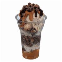 Reese's®  Peanut Butter Cup Layered Sundae · 3 scoops of Reese's ®peanut butter cup ice cream topped with layers of Reese's® peanut butte...