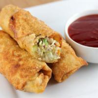 Fried Egg Roll · Crispy dough filled with minced vegetables.