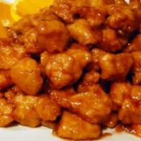 Orange Chicken · A classic. A favorite. Need we say any more. Spice level is mild we know it's a favorite for...
