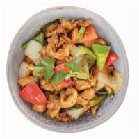 Crispy Chilli Chicken · Lightly battered pieces of chicken fillet, stir fried with vegetables in a mildly spicy swee...