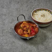 Mussels Vindaloo Dinner · Fresh mussels cooked with garlic, white wine and homemade vindaloo sauce. Served with garlic...