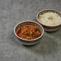 Mixed Vegetable Curry · Vegetables cooked in a special homemade sauce with herbs.