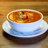 Minestrone Soup · Hearty vegetable soup.