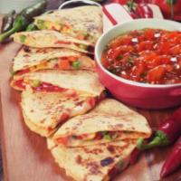 Steak Quesadilla · Made with Real Steak