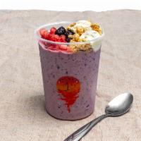 Berry Bowl · Delicious blend of blueberries and strawberries. Topped off with frozen blueberries, strawbe...