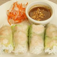 A2. Vietnamese Shrimp Roll 越式鮮蝦卷 · Crispy dough filled with minced vegetables.
