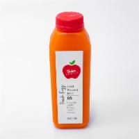 Peach Fuzz Juice · This anti-inflammatory peach, orange, carrot, and apple juice is sweet with a kick from ging...