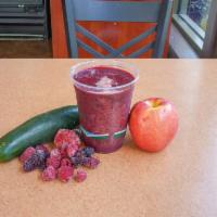 Berry Madness · Organic Apple Juice, Cucumber, Blackberry, Blueberry & Strawberry (16Oz)