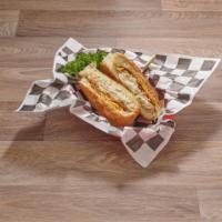 California Sub Sandwich · Turkey, bacon and avocado with cheese.