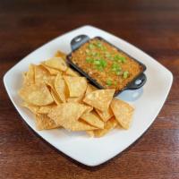 Jalapeño Popper Dip · smoked bacon | cream cheese | cheddar | roasted jalapeño | crunchy topping | tortilla chips