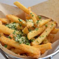 Herb Parmesan Fries · We take our normal fries and kick em up a notch with a blend of parmesan, garlic, and herbs