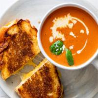 Grilled Cheese and Soup · Roast Tomato Soup -3 cheese Blend on Sourdough