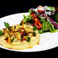 Hummus Plate · Flavored with mediterranean ingredients and authentic spices, the Hummus Plate comes with sa...
