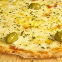 Mozzarella Pizza · Tomato sauce, topped with mozzarella cheese.