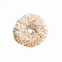 KGF Plain Coconut · We take our KGF Plain Glazed Donut and dress it in a coat of coconut. Sweet, tropical and de...