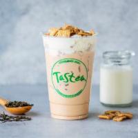Horchata Milk Tea · Horchata flavored Formosa tea with your choice of dairy adorned with crushed cinnamon cereal.