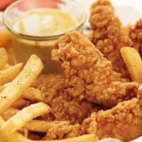  Chicken Tender Combo(4 pc) · 4 pieces.Served with cajun fries and drink