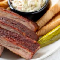 3 Bone Ribs · 3 St. Louis ribs served with 2 sides, Texas toast, and a pickle. Add protein for an addition...