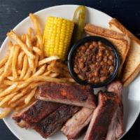 Single Meat Platters Combo · Served with your choice of meat and 2 sides.